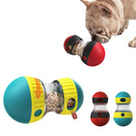 Interactive rolling treat dispenser toy for small and medium dogs