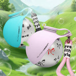 Stainless steel pet water bottle with waste bag dispenser