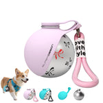 Portable stainless steel dog water bottle with drinking bowl