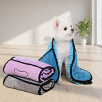 Super absorbent dog bath towel for quick drying after baths